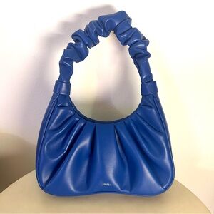 Y2K Small Handbag Royal Blue - JW PEI - Faux Leather Ruched Ruffle Demure Cute